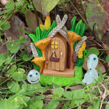 Maxbell 2x Fairy Door Elf Pixie Door House Door for Fairy Garden Potted