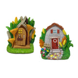 Maxbell 2x Fairy Door Elf Pixie Door House Door for Fairy Garden Potted