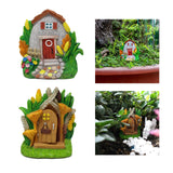 Maxbell 2x Fairy Door Elf Pixie Door House Door for Fairy Garden Potted