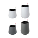Maxbell Self Watering Planter with Drainage Hole Flower Plant Pot for Garden Indoor 34x36cm White