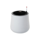 Maxbell Self Watering Planter with Drainage Hole Flower Plant Pot for Garden Indoor 34x36cm White