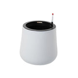 Maxbell Self Watering Planter with Drainage Hole Flower Plant Pot for Garden Indoor 34x36cm White