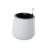 Maxbell Self Watering Planter with Drainage Hole Flower Plant Pot for Garden Indoor 34x36cm White