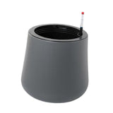 Maxbell Self Watering Planter with Drainage Hole Flower Plant Pot for Garden Indoor 34x36cm Dark Gray