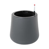 Maxbell Self Watering Planter with Drainage Hole Flower Plant Pot for Garden Indoor 34x36cm Dark Gray