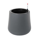 Maxbell Self Watering Planter with Drainage Hole Flower Plant Pot for Garden Indoor 34x36cm Dark Gray