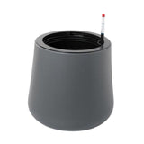 Maxbell Self Watering Planter with Drainage Hole Flower Plant Pot for Garden Indoor 34x36cm Dark Gray