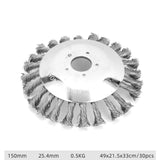 Maxbell Steel Weeding Brush Garden Tool Replacement Weeding Wheel 6inch