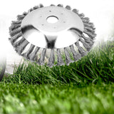 Maxbell Steel Weeding Brush Garden Tool Replacement Weeding Wheel 8inch