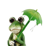 Maxbell Outdoor Resin Frog and Turtle Sculptures Solar Lights Ornaments Hand Painted