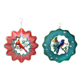 Maxbell 360 Degree Swivel Hanging Wind Catcher Garden Balcony Crafts Decor Red