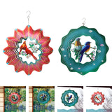 Maxbell 360 Degree Swivel Hanging Wind Catcher Garden Balcony Crafts Decor Red