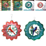 Maxbell 360 Degree Swivel Hanging Wind Catcher Garden Balcony Crafts Decor Red