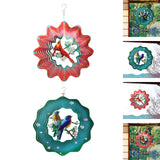 Maxbell 360 Degree Swivel Hanging Wind Catcher Garden Balcony Crafts Decor Red