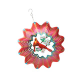 Maxbell 360 Degree Swivel Hanging Wind Catcher Garden Balcony Crafts Decor Red