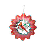 Maxbell 360 Degree Swivel Hanging Wind Catcher Garden Balcony Crafts Decor Red