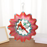 Maxbell 360 Degree Swivel Hanging Wind Catcher Garden Balcony Crafts Decor Red