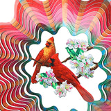 Maxbell 360 Degree Swivel Hanging Wind Catcher Garden Balcony Crafts Decor Red