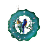 Maxbell 360 Degree Swivel Hanging Wind Catcher Garden Balcony Crafts Decor Blue