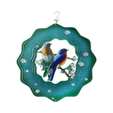 Maxbell 360 Degree Swivel Hanging Wind Catcher Garden Balcony Crafts Decor Blue