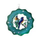 Maxbell 360 Degree Swivel Hanging Wind Catcher Garden Balcony Crafts Decor Blue