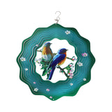 Maxbell 360 Degree Swivel Hanging Wind Catcher Garden Balcony Crafts Decor Blue