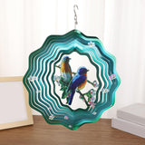 Maxbell 360 Degree Swivel Hanging Wind Catcher Garden Balcony Crafts Decor Blue
