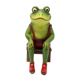 Maxbell Frog Figurine Resin Sculpture Model for Dining Room Office Decor