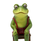 Maxbell Frog Figurine Resin Sculpture Model for Dining Room Office Decor