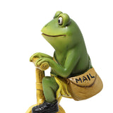 Maxbell Frog Figurine Artwork Hand Painted Cute Accessory for Home Office Decor