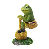 Maxbell Frog Figurine Artwork Hand Painted Cute Accessory for Home Office Decor