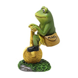 Maxbell Frog Figurine Artwork Hand Painted Cute Accessory for Home Office Decor