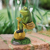 Maxbell Frog Figurine Artwork Hand Painted Cute Accessory for Home Office Decor