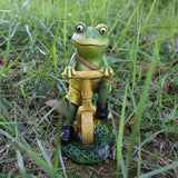 Maxbell Frog Figurine Artwork Hand Painted Cute Accessory for Home Office Decor