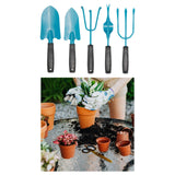 Maxbell 5Pcs Hand Shovels Rake Spade Thicken Heavy Duty for Balcony Patio Outside