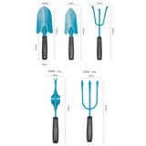 Maxbell 5Pcs Hand Shovels Rake Spade Thicken Heavy Duty for Balcony Patio Outside