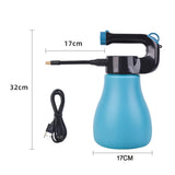 Maxbell Garden Watering Mist Sprayer Rechargeable Adjustable Spout Mist Spray Bottle Blue