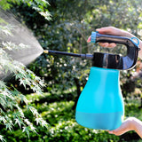 Maxbell Garden Watering Mist Sprayer Rechargeable Adjustable Spout Mist Spray Bottle Blue
