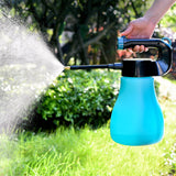 Maxbell Garden Watering Mist Sprayer Rechargeable Adjustable Spout Mist Spray Bottle Blue