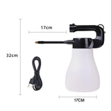 Maxbell Garden Watering Mist Sprayer Rechargeable Adjustable Spout Mist Spray Bottle White