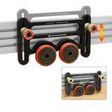 Maxbell Aluminum Alloy Woodworking Bearing Roller Feeder Board Fixing Pressing Tool