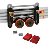Maxbell Aluminum Alloy Woodworking Bearing Roller Feeder Board Fixing Pressing Tool