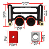 Maxbell Aluminum Alloy Woodworking Bearing Roller Feeder Board Fixing Pressing Tool