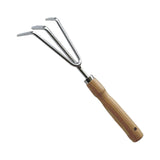 Maxbell Gardening Tool Tilling with Wooden Handle Digging Gadget for Gardening Gardening rake