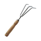 Maxbell Gardening Tool Tilling with Wooden Handle Digging Gadget for Gardening Gardening rake