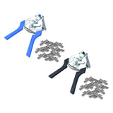 Maxbell Hog Ring Pliers M Type clips Pliers Clamp for Poultry Cage Animal Cages Blue