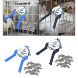 Maxbell Hog Ring Pliers M Type clips Pliers Clamp for Poultry Cage Animal Cages Blue