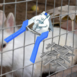 Maxbell Hog Ring Pliers M Type clips Pliers Clamp for Poultry Cage Animal Cages Blue