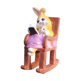 Maxbell Rabbits Sculpture Courtyard Decoration for Bedside garden Dining Room