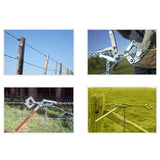 Maxbell Heavy Duty Fence Plain Barbed Wire Strainer with 1.2M Chain for Farm Fencing